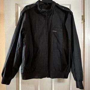 Vintage “Members Only” Black Windbreaker Jacket